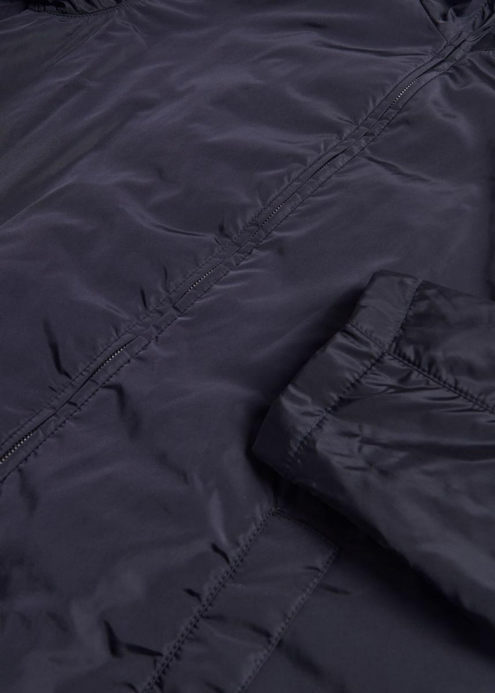Double Breasted Wool Coat & Detachable Jacket - Black - Coat