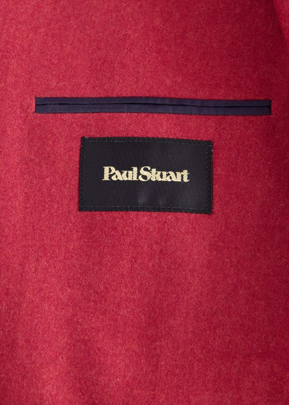 Double Breasted Wool Jacket - Cranberry - Blazer