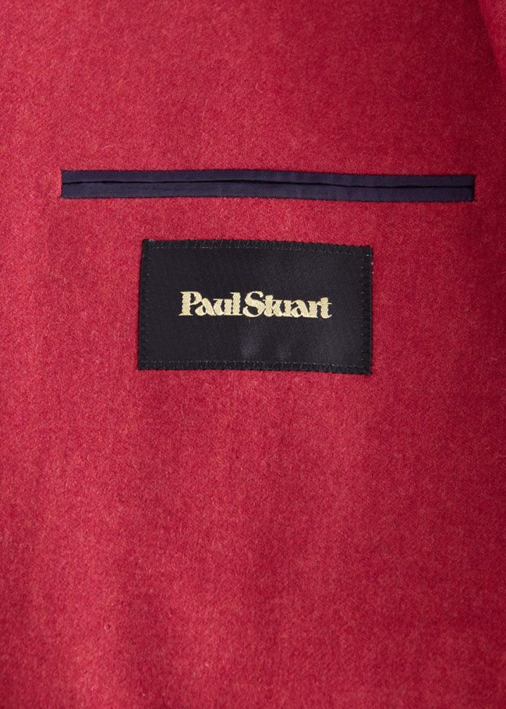 Double Breasted Wool Jacket - Cranberry - Blazer