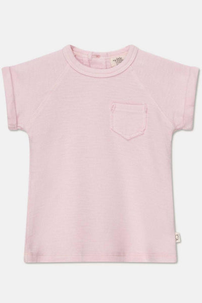 Double-face elastic detail baby dress - Pink - 6M - Dresses