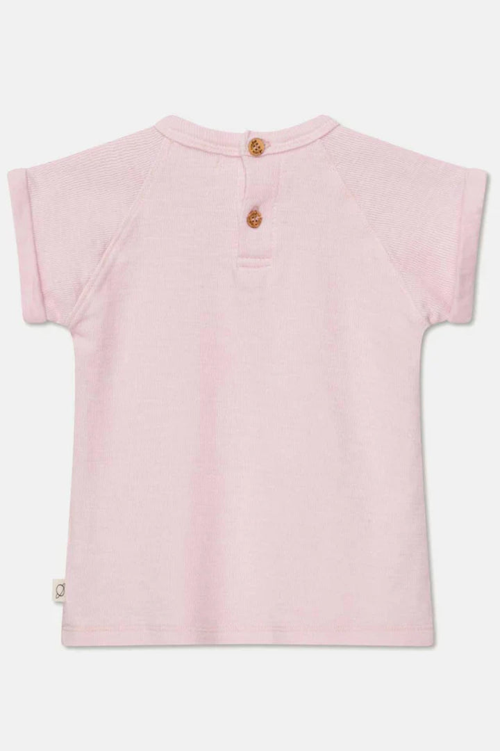 Double-face elastic detail baby dress - Pink - 6M - Dresses