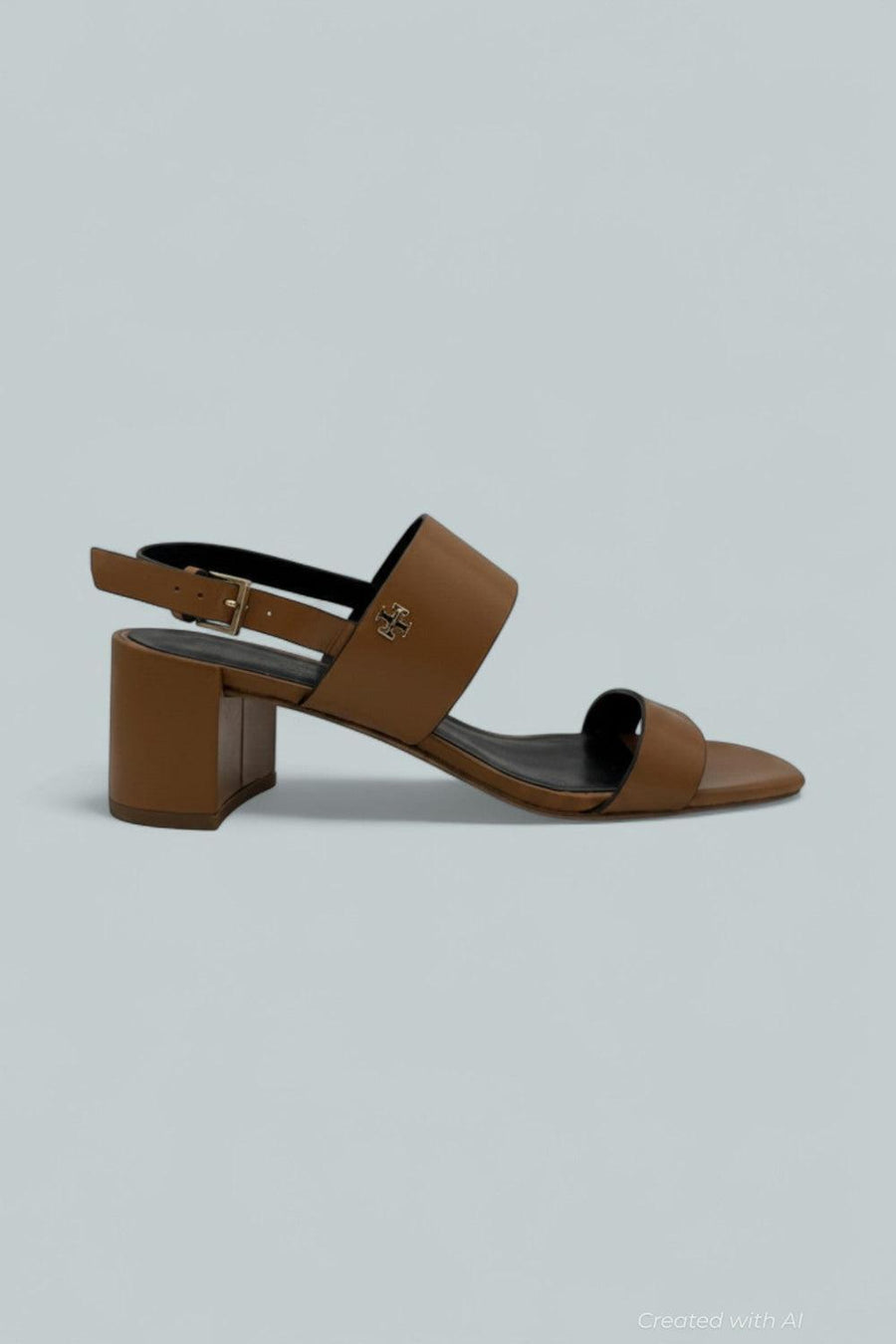 Double T Heel Sandal - Caramel Corn - 7 - Sandals