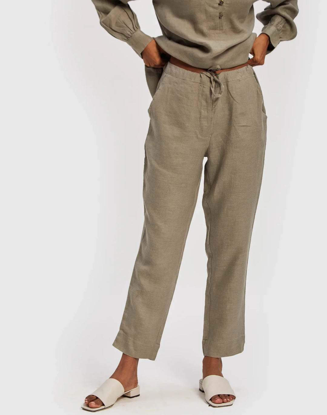 The Goes with Everything Dark Green Pant - Hemp Dark Green