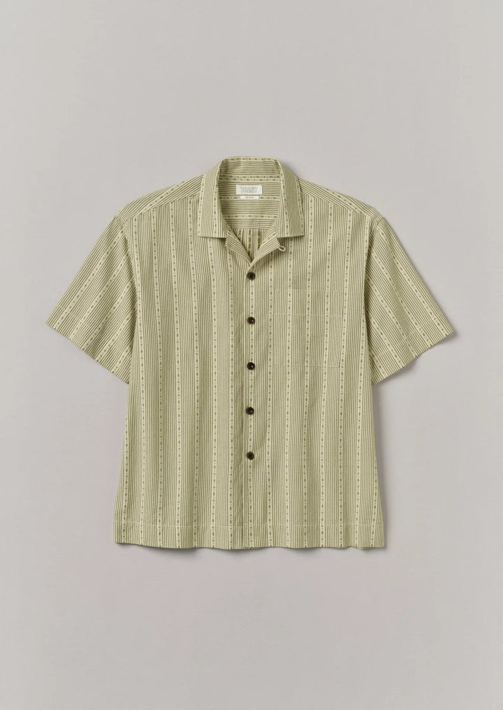 Kite Stripe Jacquard Shirt Olive