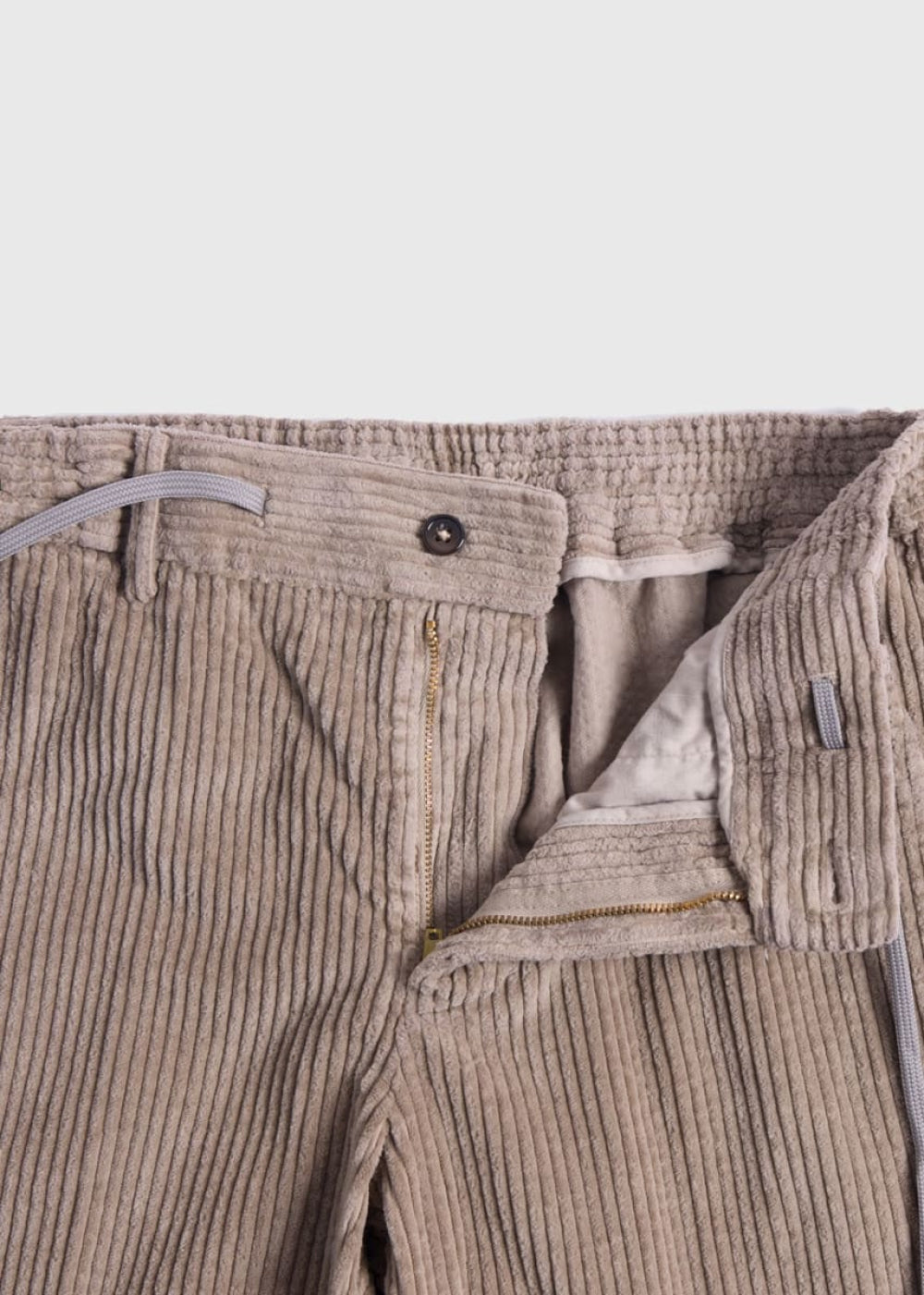 Drawstring Corduroy Pant - Sand - Pants