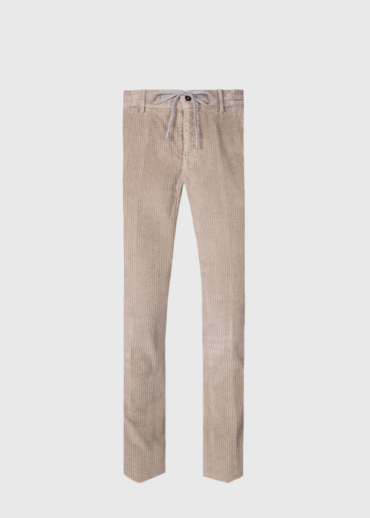 Drawstring Corduroy Pant - Sand - Pants