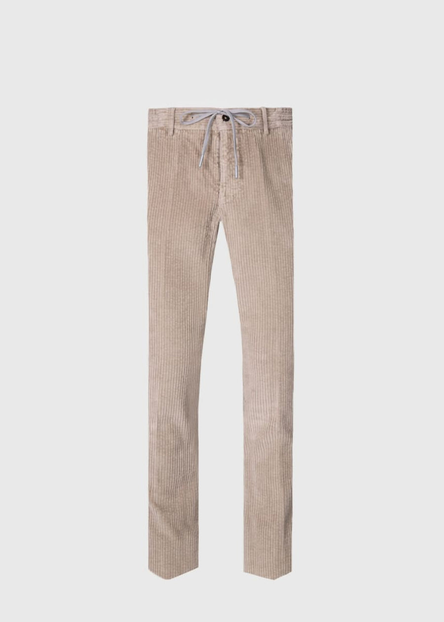 Drawstring Corduroy Pant - Sand - Pants