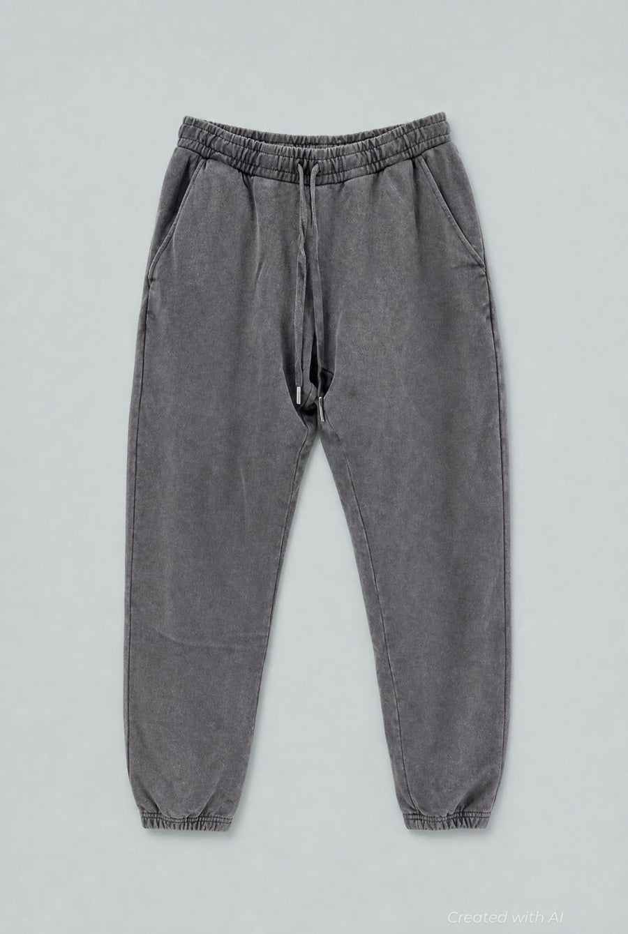 Drawstring Sweatpants - Washed Black - Sweatpant