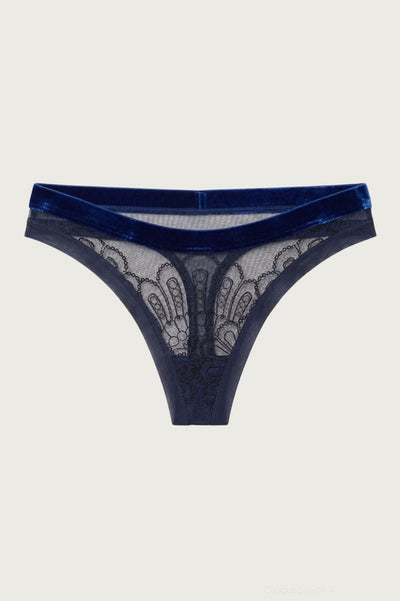 Dream It Do It Thong - Midnight Blue - FINAL SALE - XXL - Underwear