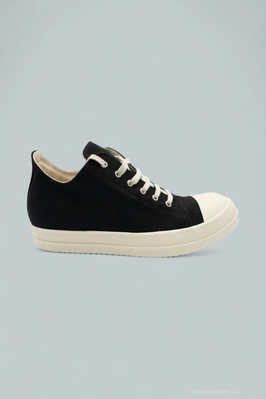 Drkshdw Rick Owens Concordians Low Top Sneakers - Black/Milk - 11.5 - Sneaker