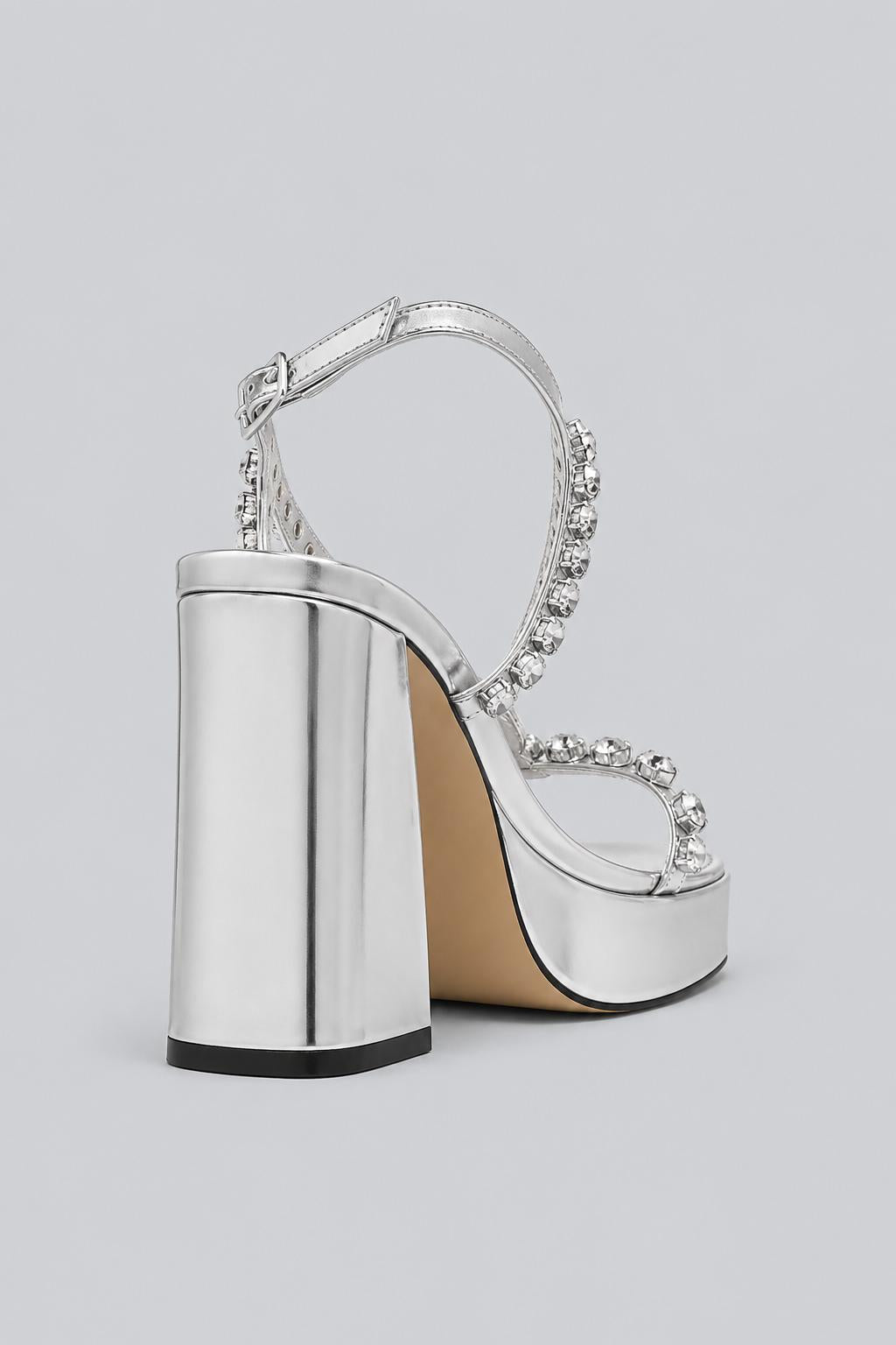 Women's Disco Platform Sandals Exclusive - Silver