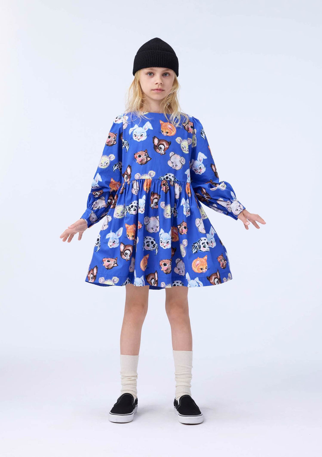 Cleo Dress Long Sleeve - Violet Blue