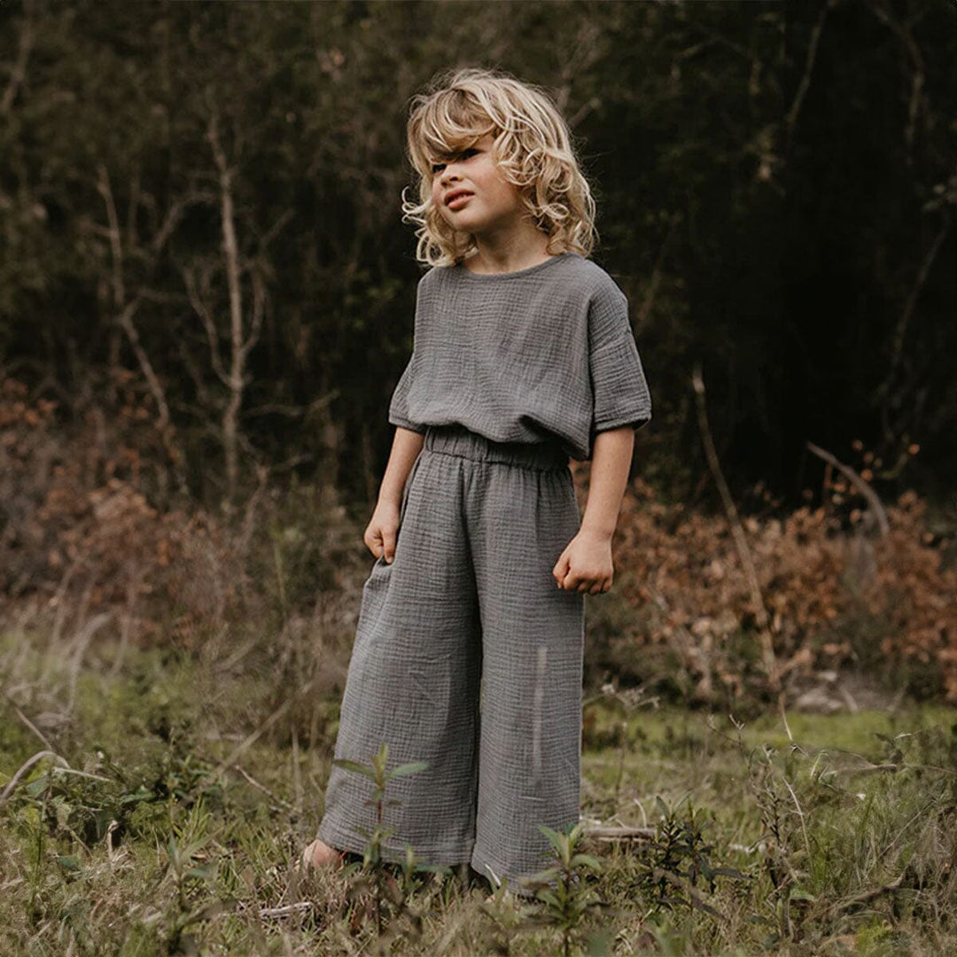 The Muslin Top - Lead Gray Tops The Simple Folk 