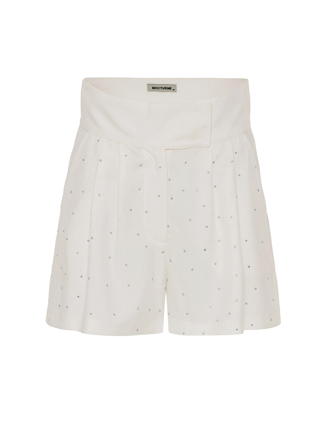 Embellished Shorts - Ecru