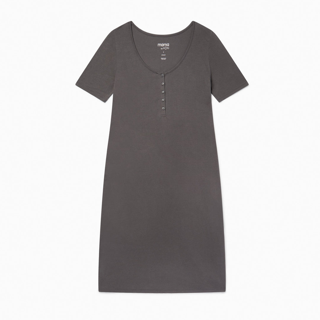 Bump to Baby Nightdress - Charcoal