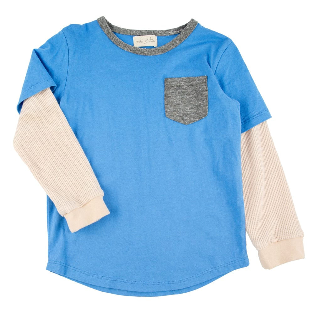 Duncan 2Fer Shirt - Blue - Shirt