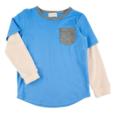 Duncan 2Fer Shirt - Blue - Shirt