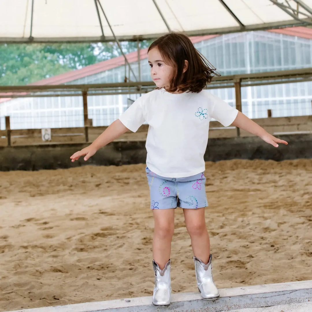 Jardin Denim Bermuda Shorts - Blue