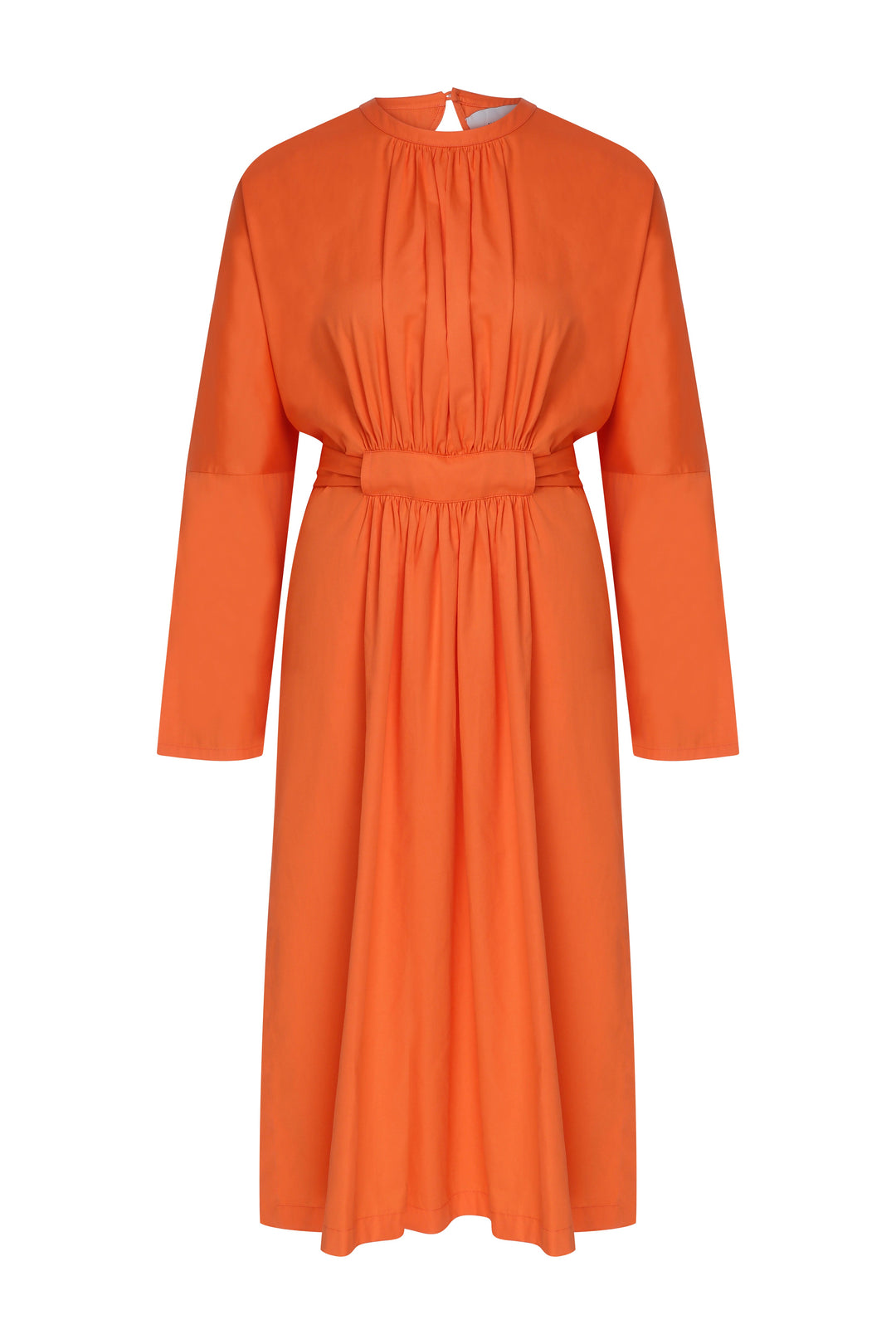 Martha Open Back Cotton Dress - Orange