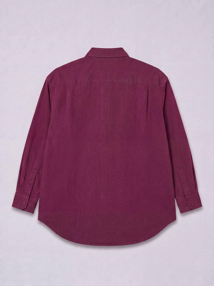 Classic Button Up - Burgundy