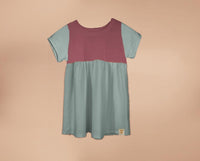 Organic Cotton Color Block Dress - Whilshire-short