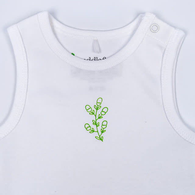 Bundle Of Joy Interlock Singlet - Innocence White