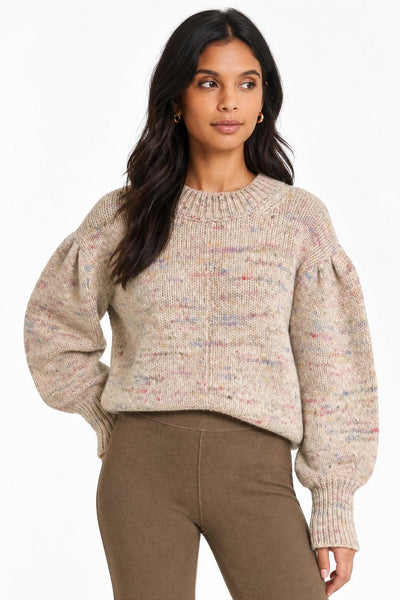 Donegal Crew Neck Sweater - Cream