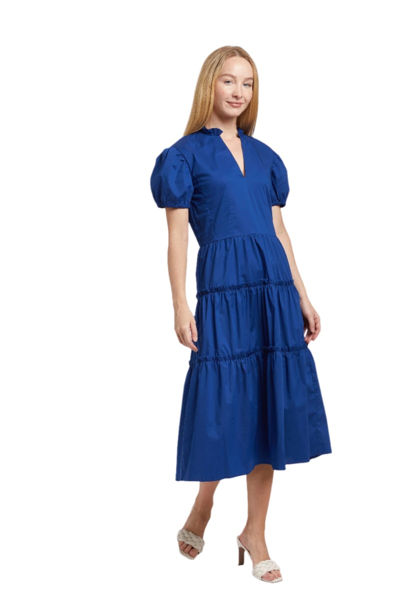 Georgette Dress - Navy