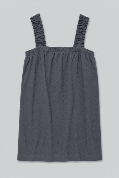 Square Neck Mini Dress - Black