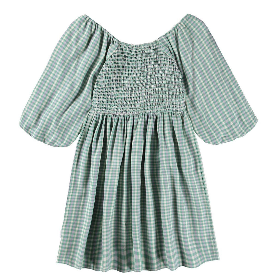 Cherisa Dress Short Sleeve - Menthe Gingham
