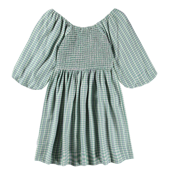 Cherisa Dress Short Sleeve - Menthe Gingham