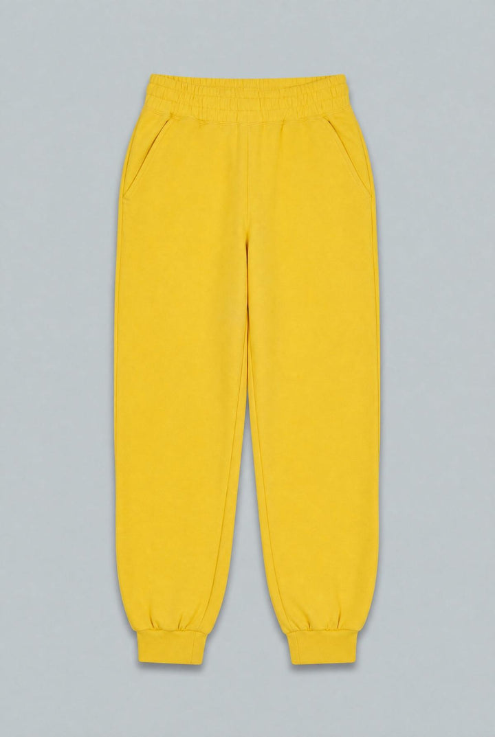 Classic Joggers With Cuffs - Yellow