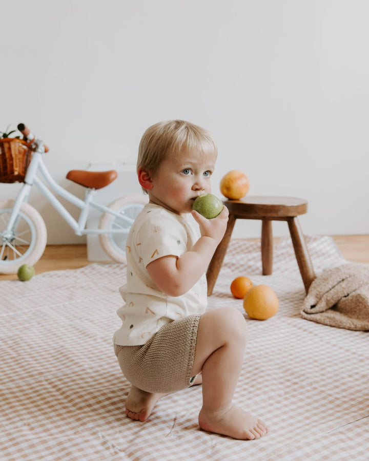 Organic Cotton Knit Shorts