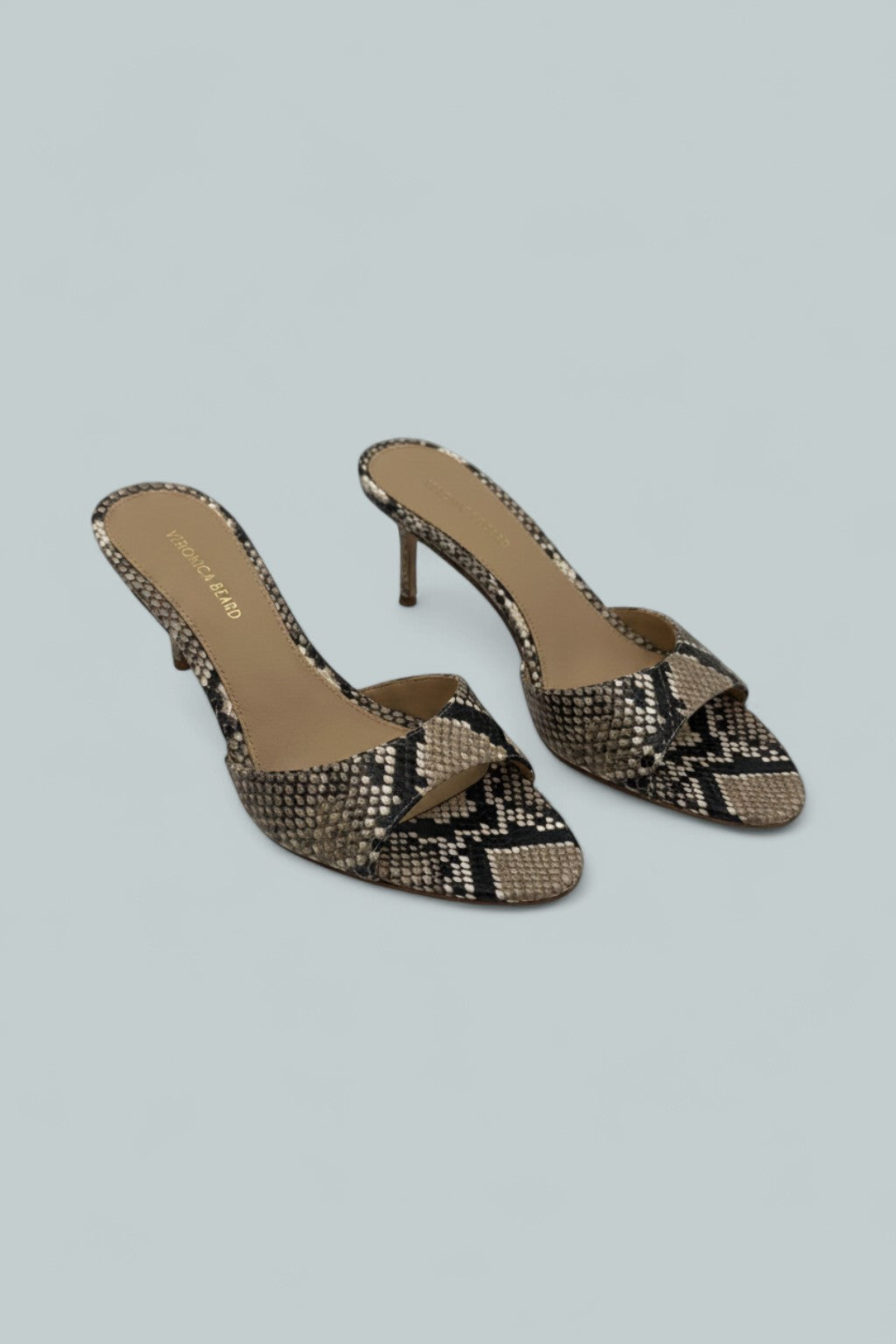 Tia Leather Sandal - Ecru Multi