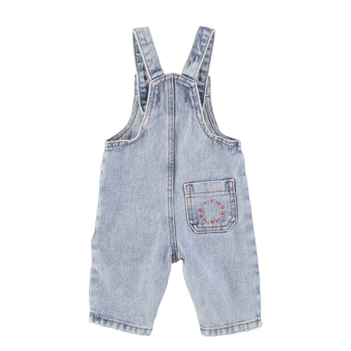Baby Dungarees - Washed Blue Denim One Pieces Piupiuchick 