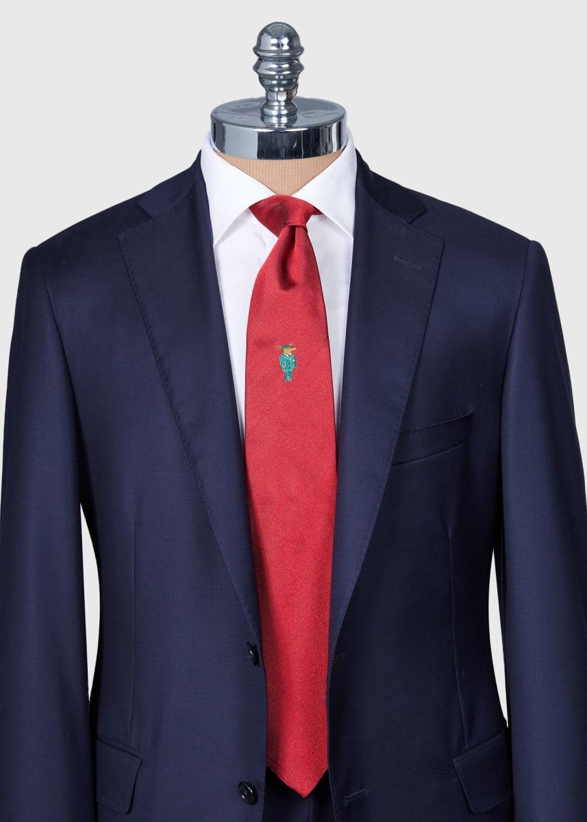 Holiday Prancer Reindeer Tie - Red