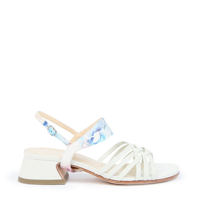 White Bell Sandal + Marble Elsie - White