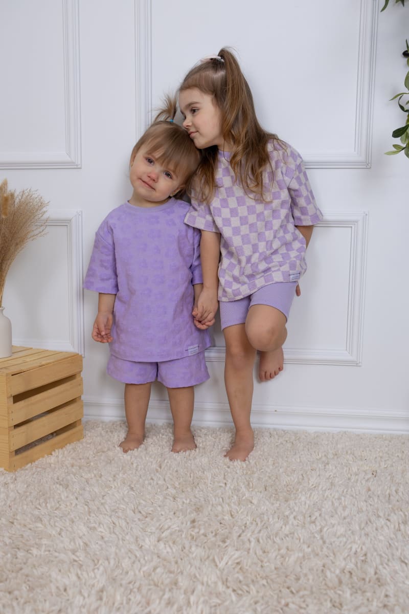 Oversize T-Shirt - Lavender Macaron Flowers