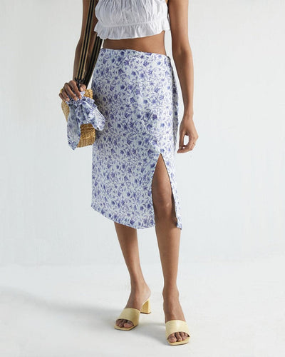 The Brunch Skirt - Purple Porcelain