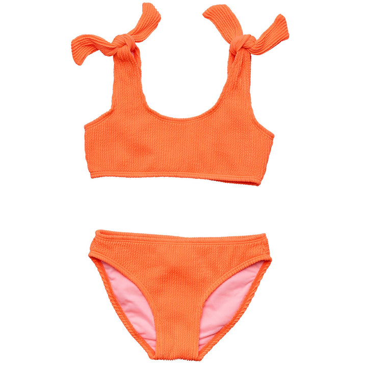 Tie Crop Bikini - Tangerine