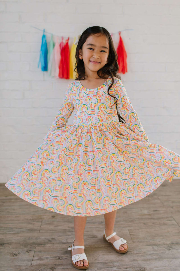 Gwendolyn Dress - Primary Rainbow