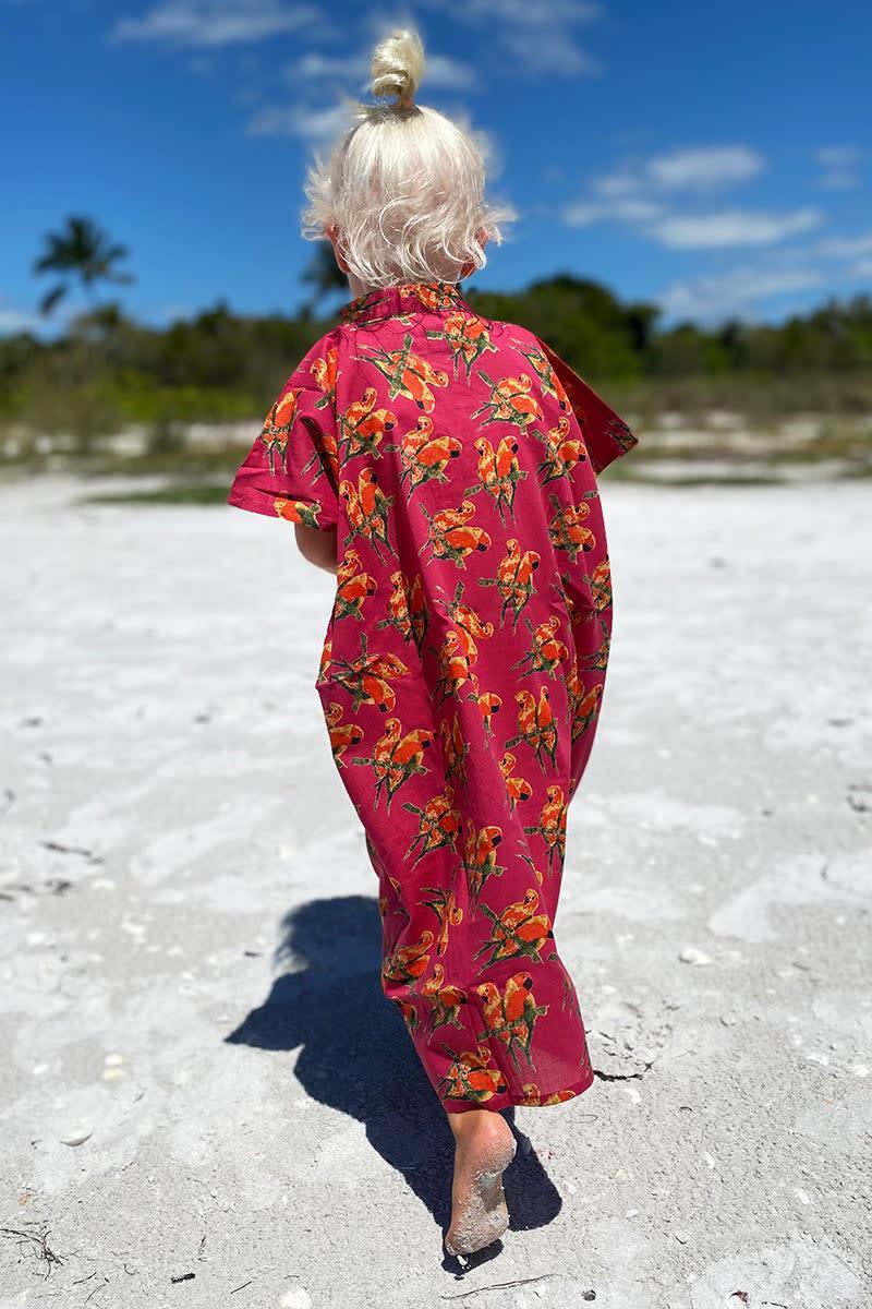 Little Fry Caftan - Rose Fred Parrot