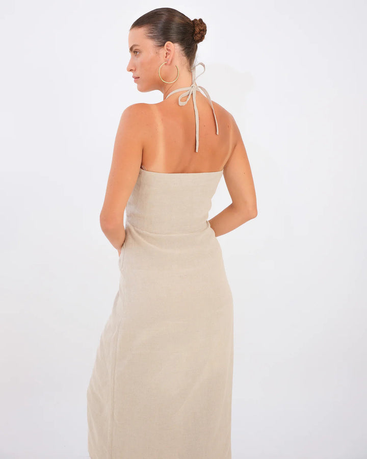 Haya Dress - Natural Linen