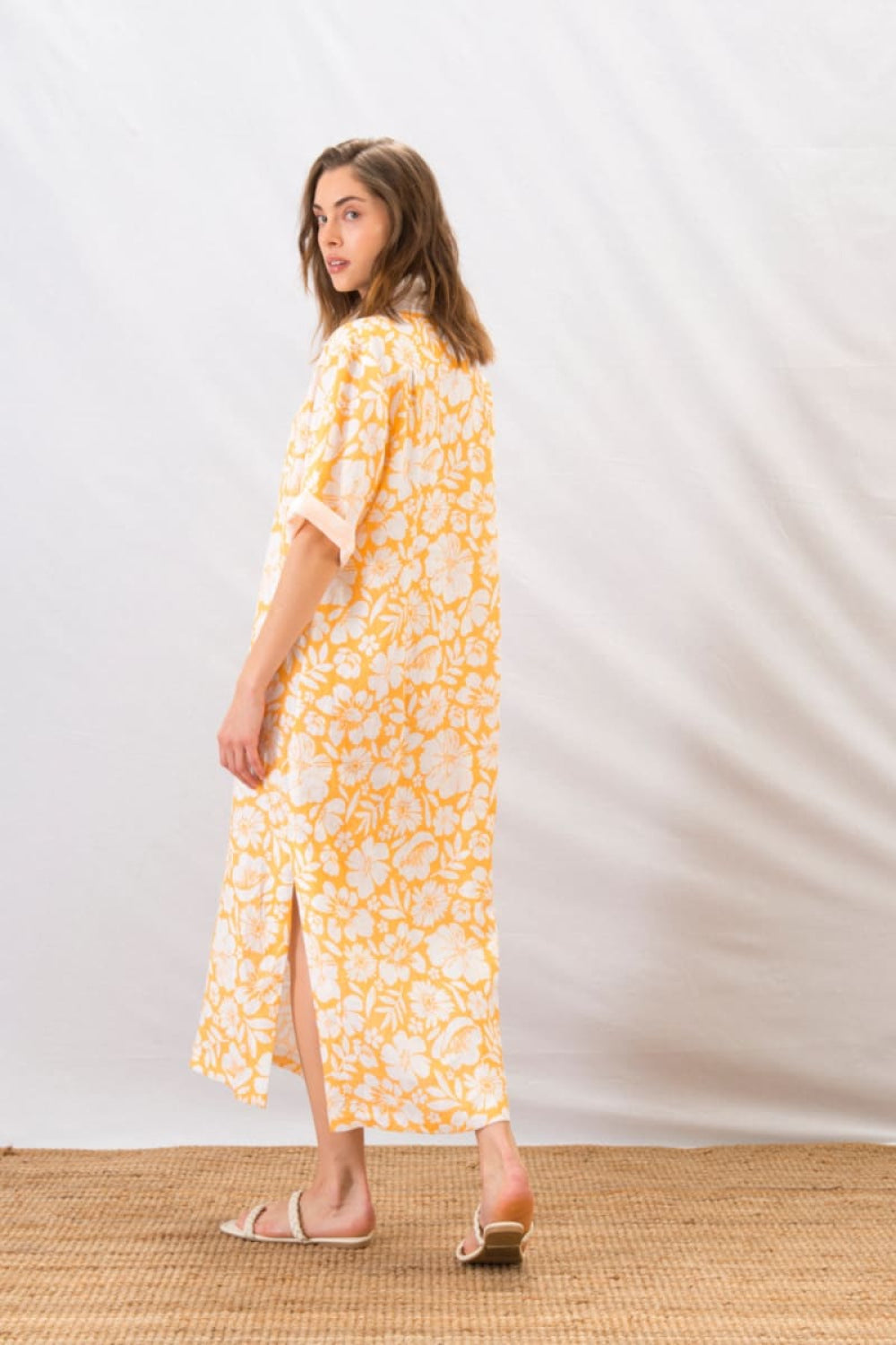 Easy Breezy Dress - Hibiscus Apricot - Dresses