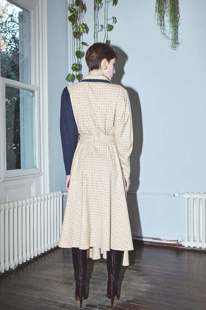 Sava Asymmetric Hem Midi Dress