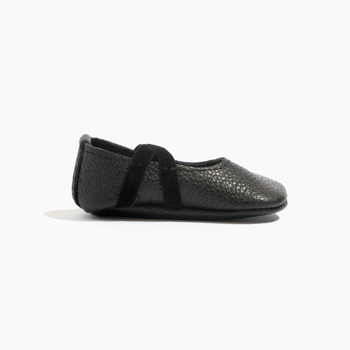 Ebony Ballet Slipper Baby Shoe - ’Flats - Baby Kids Adult All’