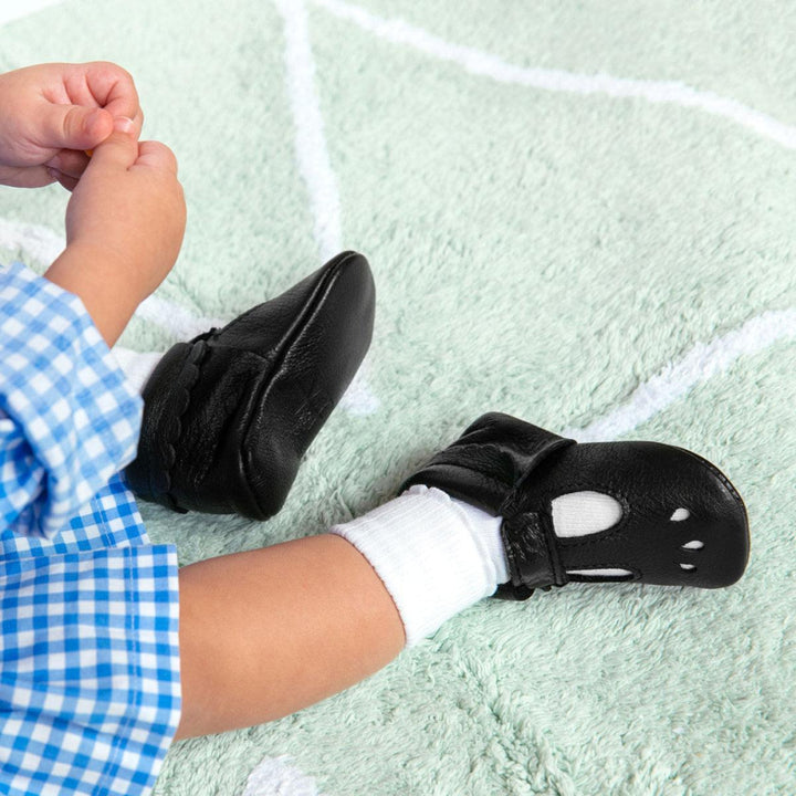 Ebony Mary Jane Baby Shoe - ’Flats - Baby Kids Adult All’