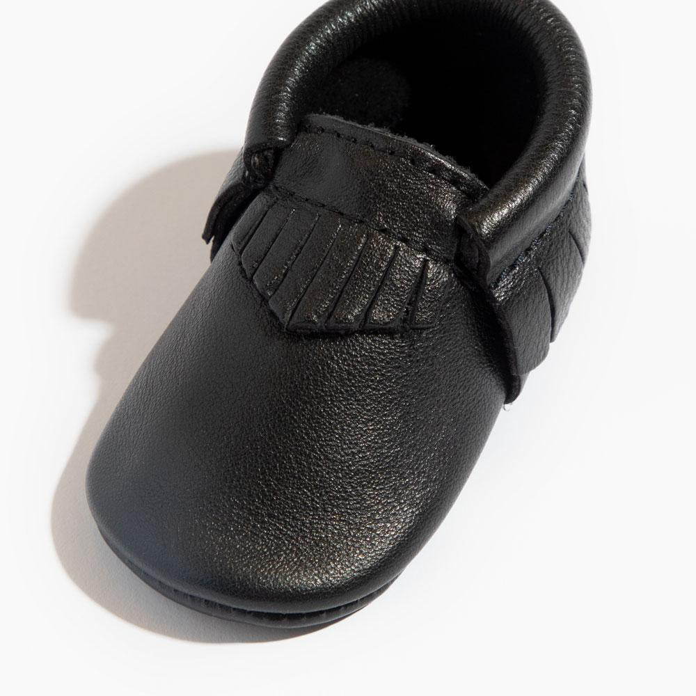 Ebony Moccasin Baby Shoe - ’Moccasin - Kids Adult’