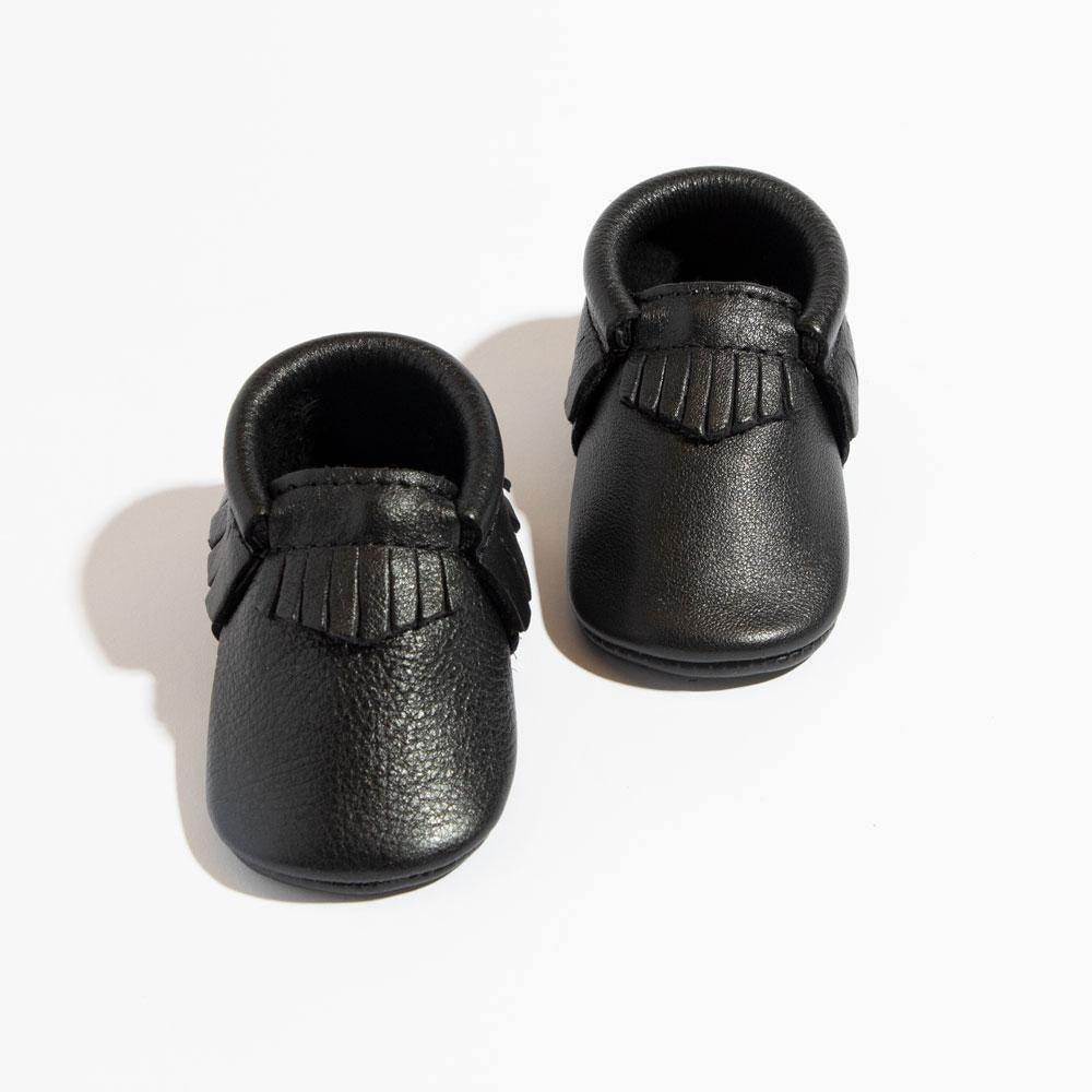 Ebony Moccasin Baby Shoe - ’Moccasin - Kids Adult’