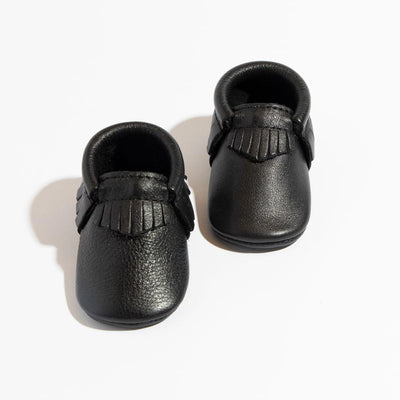 Ebony Moccasin Baby Shoe - ’Moccasin - Kids Adult’